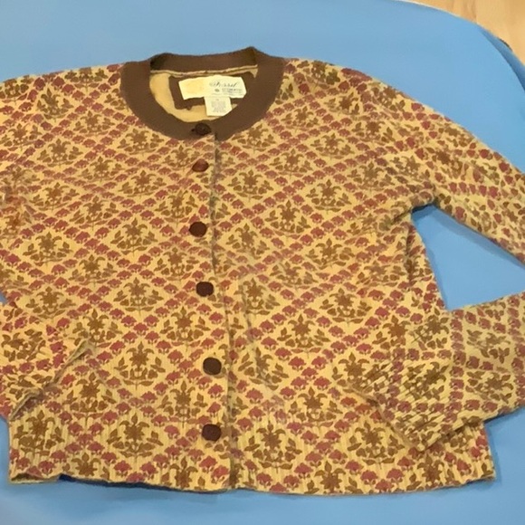 Beautiful FOSSIL Authentic Jeans Brand Sz M Ladies Fall Sweater Long Sleeve Z46 - Picture 1 of 6